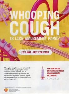 2022 GSK Vaccination Vaccine Whooping Cough PRINT AD Unique Gift Idea! (2000) - Picture 1 of 1