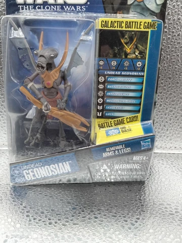 STAR WARS  3.75" THE CLONE WARS UNDEAD GEONOSIAN CW34 MIP Cover