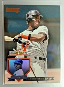 1995 DONRUSS BARRY BONDS NATIONAL PACKTIME CARD#7 PITTSBURGH PIRATES GIANTS 