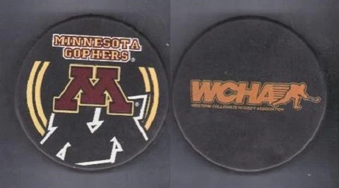 MINNESOTA GOLDEN GOPHERS 2000 SHADOW IMAGE OFFICIAL GAME PUCK WCHA- LAST1 Cover