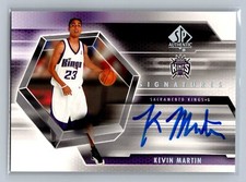 KEVIN MARTIN 2004-05 SP Authentic SP Signatures RC Rookie AUTO #SP-KE Kings