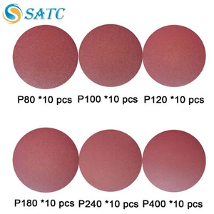 60 Pack 8 inch 80-400 Grit PSA Sanding Discs Self Adhesive Sticky Back Sandpaper - Picture 1 of 11