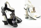 Girls Kids Party Low Heel Casual Lightweight Diamante Wedding Sandals Shoes Size