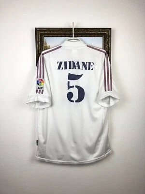Футболка домашняя Real Madrid 2002 футбол Adidas #5 футболка Зидана мужская размер L - Изображение 1 из 4