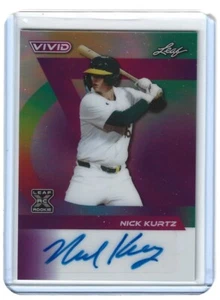 Hoja vívida Nick Kurtz 2024 base automática BA-NK1 púrpura prismático 1/2 - Imagen 1 de 2