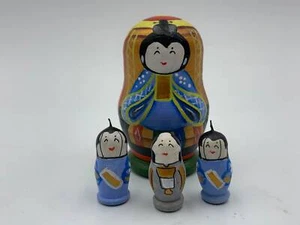 Made in UKRAINE!  Hinamatsuri Nesting Doll 2.5" 4 pcs Wooden  Nesting doll - Bild 1 von 6