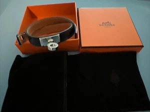 Hermes Kelly Double Tour Armband Schwarz Medium - Bild 1 von 11