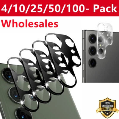 LOTE Atacado Protetores de Lente de Câmera Para Samsung Galaxy S24 Ultra/S24/S23/S22 - Imagem 1 de 4