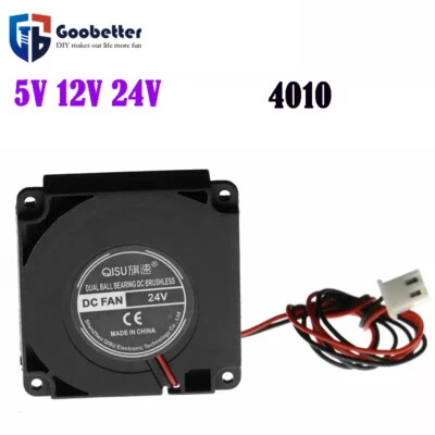 Blower Fan 4010 Radial Cooling Fan 3D Printer 5V 12V 24V  2 Pin DC 40mm C4 - Image 1 of 4