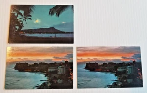 Lot 3 Airline Hawaii Vintage unbenutzte Postkarten Pan Am & Northwest Orient Air - Bild 1 von 6