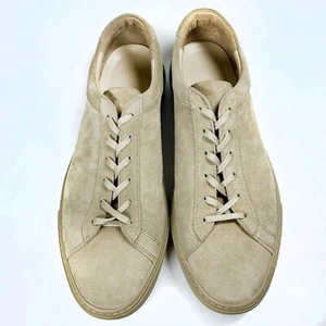 Koio Mens Capri Sneakers - Low Top Tan Suede Made in Italy - 12 (US) 45 (EU) - Picture 1 of 7