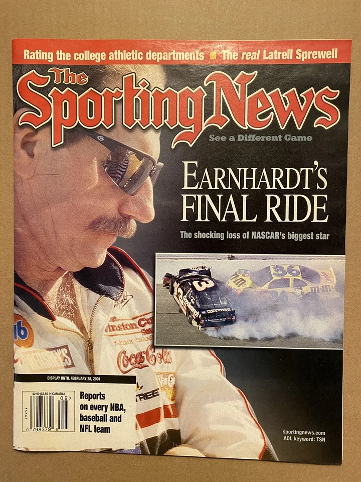 The Sporting News February 28 2001 Dale Earnhardt’s Final Ride Magazine No Label Foto 1 de 1