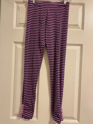 Leggings Matilda Jane Azalea Niñas Friends Forever Púrpura y Azul Rayas Talla 12 Foto 1 de 3