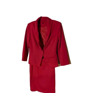 Fashionable Red/Orange Ladies Mossimo Skirt Suit Size Small - Picture 1 of 4