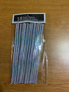 Sparkly Paper Drinking Straws (Pack of 18) - Picture 1 of 2