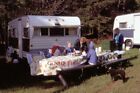 #SL24 h Vintage Amatorskie zdjęcie zjeżdżalniowe 35mm- Kamper-Camping-Piknik- 1968