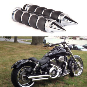 Chrome Motorcycle Hand Grips 1" Handlebar For Honda VTX1800C VTX1800R VTX1300R