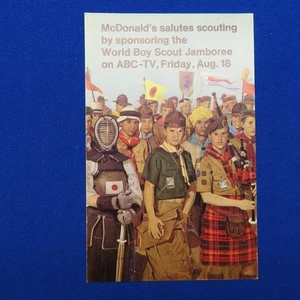 Boy Scout McDonalds Salutes 1967 World Scout Jamboree Idaho USA Postcard 2510C1 - Picture 1 of 4