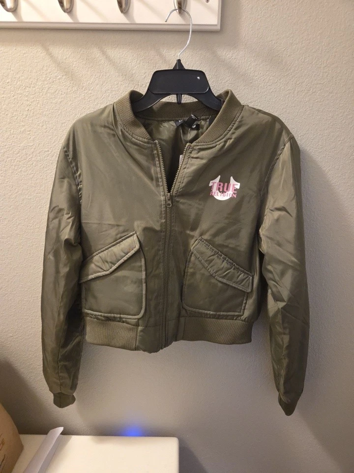 Chaquetas True Religion Nuevas con Etiquetas Chaqueta Bomber Corta Tigre Para Mujer Talla Pequeña Nueva Con Etiquetas Foto 1 de 4