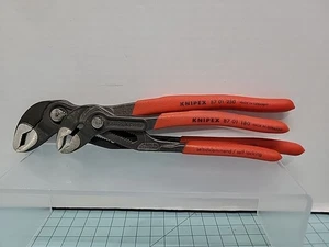 Knipex Cobra 87 01 250 & 87 01 180 Sefl-Locking Pliers Set German Made  - Picture 1 of 16