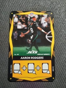 2025 UNO Elite Alt Jerseys Yellow #149 Aaron Rodgers New York Jets - Picture 1 of 3