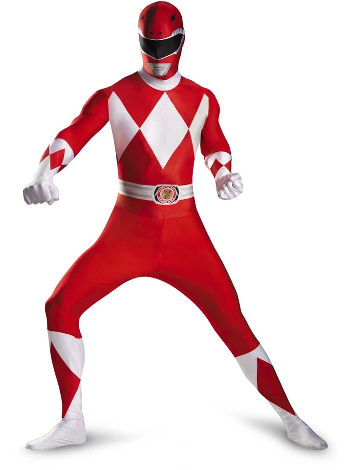 Disney Power Rangers Red Ranger Bodysuit Costume Boys Teen XL 14-16 - Image 1 of 1