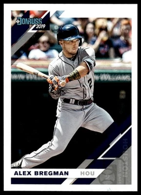 2019 Donruss #182b Alex Bregman grey uniform - Image 1 of 2