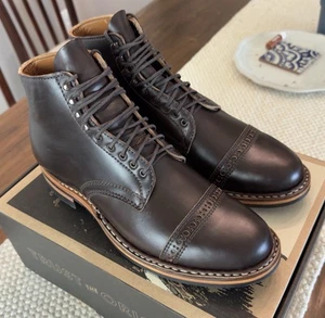 White’s Boots Stevens Dress Cap - Brown Horsehide - Size 9.5D - 5050 Last - Picture 1 of 9