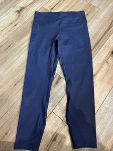 Under Armour taillierte hoch geschnittene Knöchel-Leggings Größe Large marineblau neu mit Etikett - Bild 1 von 5