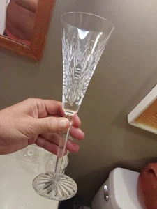 WATERFORD #1 PARTRIDGE PEAR TREE 12 DAYS OF CHRISTMAS CRYSTAL CHAMPAGNE FLUTE - Picture 1 of 4