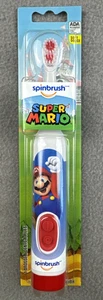 Super Mario Spin brush Spinbrush Soft Arm & Hammer NEW - Picture 1 of 5