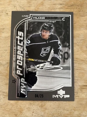 2020-21 UD MVP Hockey Gabe Vilardi Prospects RC #97 Gray SP 4/25 - Image 1 of 2