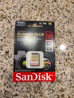 SanDisk SDSDXW5-128G-ANCIN 128GB Class 10 SDXC UHS-I Memory Card - Image 1 of 2