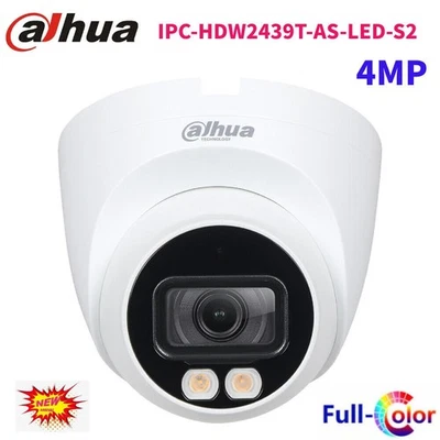 Dahua 4MP IPC-HDW2439T-AS-LED-S2 Full-color Eyeball WDR POE IP Camera In Mic - Image 1 of 4