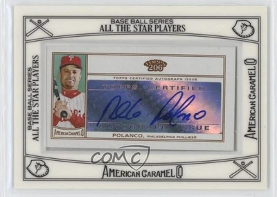 Topps 206 American Caramel Auto Plácido Polanco 2010 #ACA-PP automático Foto 1 de 2