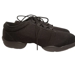 Capezio schwarz Canvas Erwachsene Dansneaker geteilte Sohle Jazz Tanzschuhe Gr. 12 DS03 - Bild 1 von 18