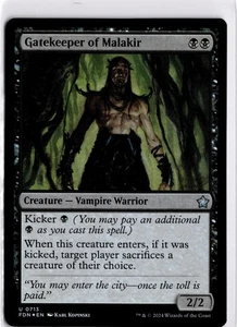 MTG Foundations FOIL Gatekeeper of Malakir U 713 NM Pack Fresh ActualScan of Car - Bild 1 von 2