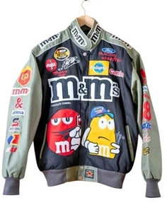 NASCAR Vintage Adult Nascar Embroidered M&M jacket - LARGE 🔥 - Picture 1 of 7