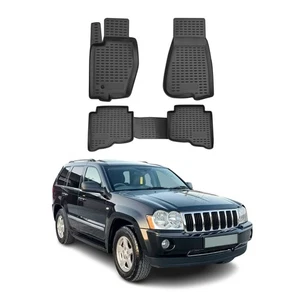 Tapetes OMAC delineador para Jeep Grand Cherokee 2005-2010 negro tpe todo tipo de clima 4x - Imagen 1 de 12
