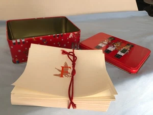 Tin Soldier Keepsake Box with Letter F Stationary Notecards Envelopes #G2 - Picture 1 of 12