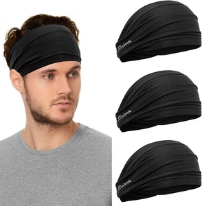 Diademas Hombre Diadema Ancha Banda para Sudar para Deportes, Fitness, Correr, Ciclismo - Imagen 1 de 7