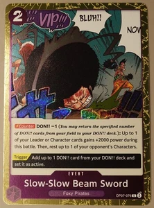 Slow-Slow Beam Sword 2025 Premium Booster -The Best- Vol. 2 Pirate Foil - Picture 1 of 2