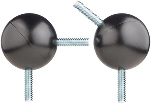 Connettore angolare asta tenda finestra baia - per aste da 5/8 a 1-1/8 pollici - Nero - Foto 1 di 4