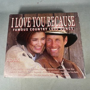 I Love You Because: Famous Country Love Songs 3-CD Box Set 1990s - Picture 1 of 11
