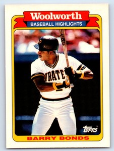 1991  Topps Woolworth Baseball Highlights Baseball #1 Barry Bonds Pirates