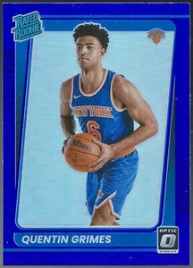 2021-22 Panini Donruss Optic Purple Prizms Quentin Grimes Rookie Parallel #166 - Bild 1 von 2