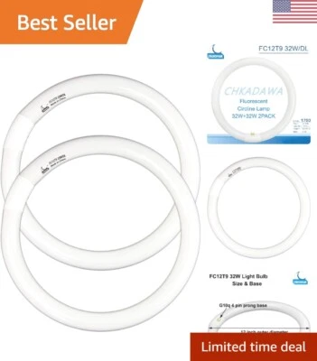 FC12T9 32 Watts Circline Light Bulbs Daylight, Circular 12 Inch T9 32W Round ... - Image 1 of 4