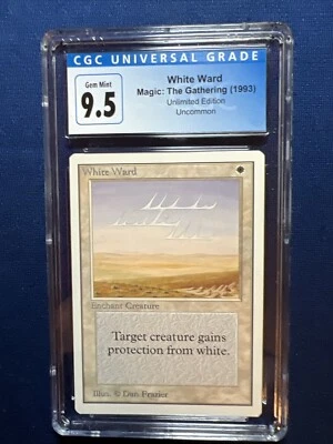 MTG Unlimited White Ward CGC 9.5 GEM MINT (Blue Label 10)  1993 - Image 1 of 2