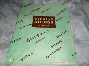 Nicolas Alfonso methode guitare sheet music book Schott Freres 1960 - Picture 1 of 4