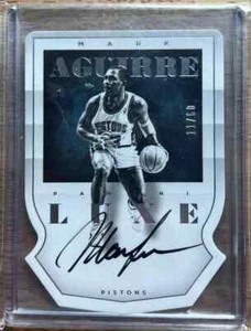 Mark Aguirre 2014-15 Panini Luxe Die-Cut Auto #DC-MA Auto #11/60 - Picture 1 of 2